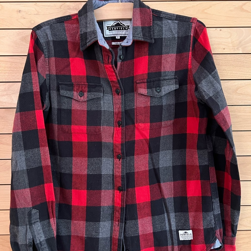 Penfield Woman’s Boyfriend Plaid Flannel Shirt
